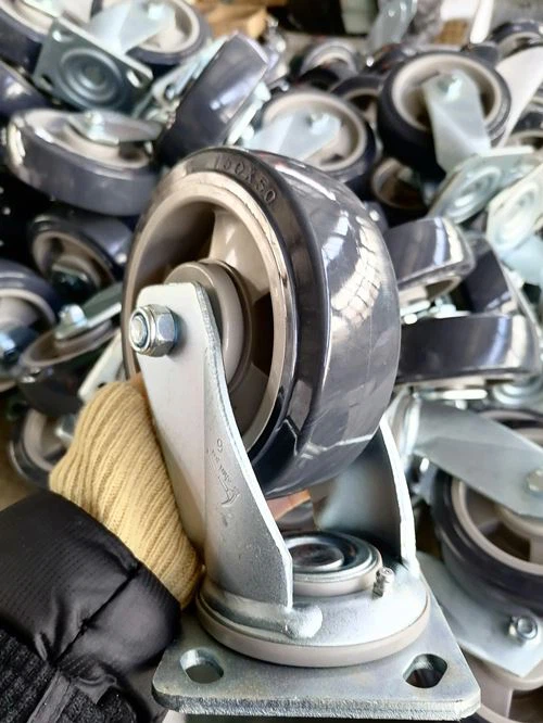 6 inch non marking PU casters